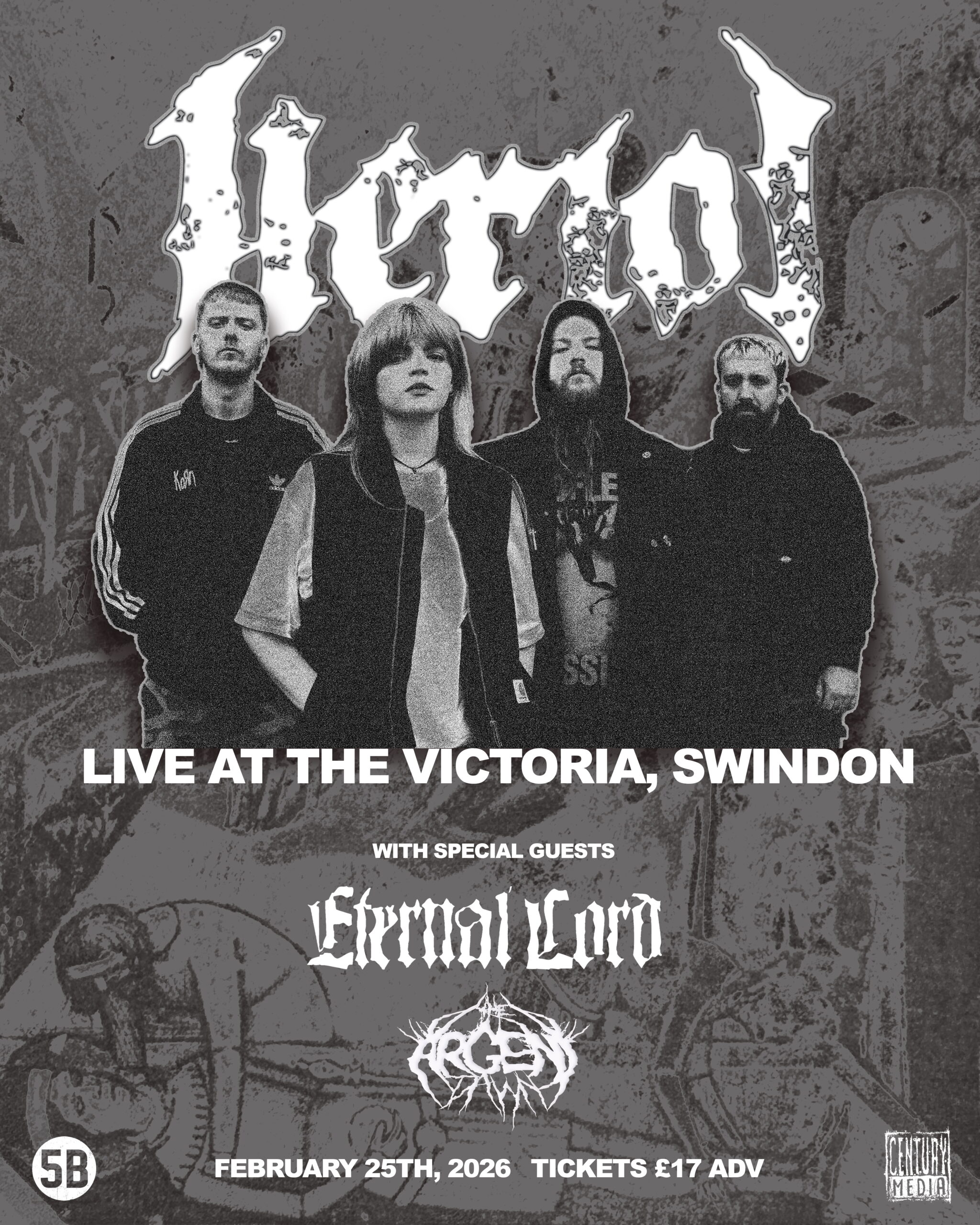 HERIOT w/support from Eternal Lord & The Argent Dawn in Swindon